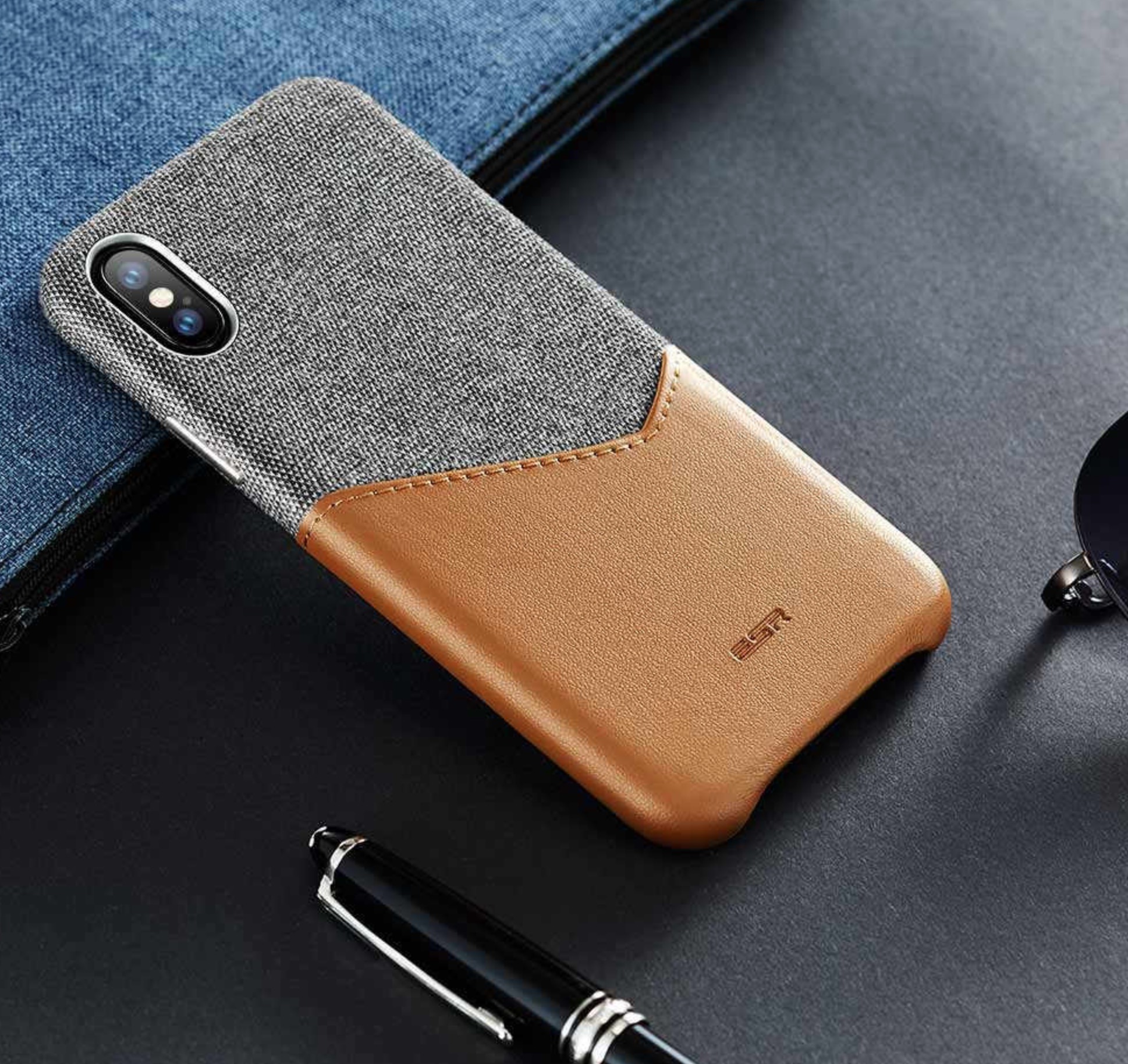 Étui en cuir de haute qualité pour iPhone X XS XR XS Max - /medias/157040286326.jpg